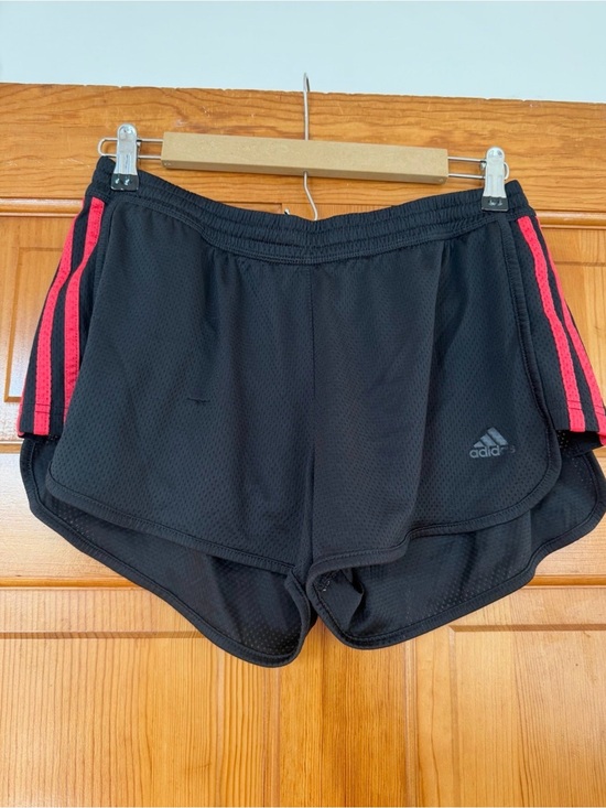 adidas Other - adidas Black Athletic Shorts with Pink Side Stripes